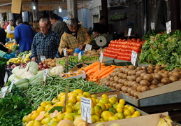 vegetable stall, Central Market, Athens